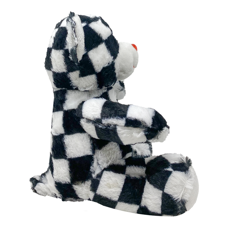 9" Checkered Teddy Bear